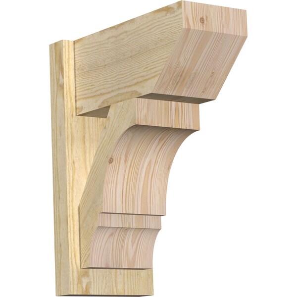 Ekena Millwork Balboa Slat Rough Sawn Outlooker, Douglas Fir, 8"W x 16"D x 20"H OUT08X16X20BOA06RDF - main